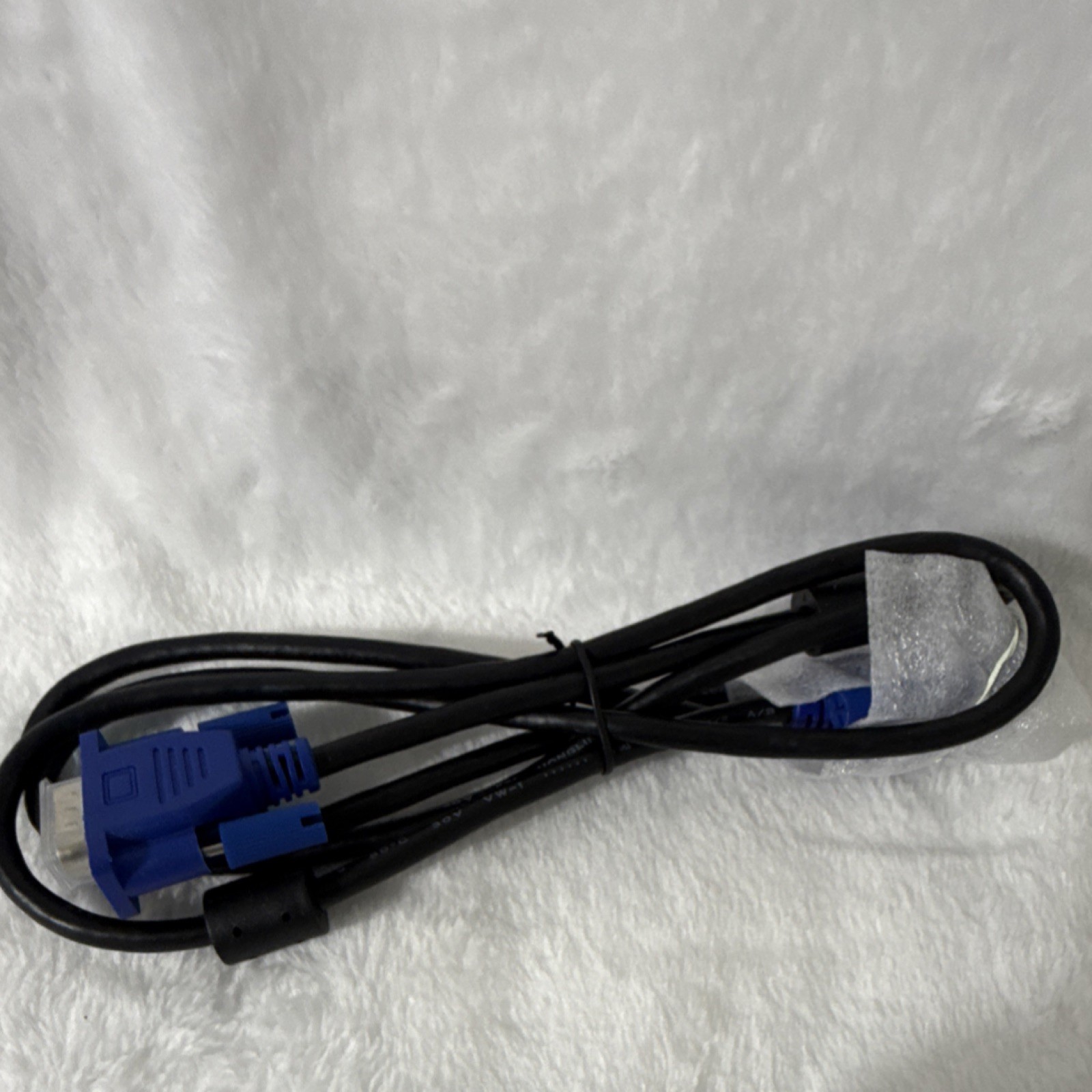 VGA/SVGA D-Sub Male to Male Monitor Cable Black with Blue Connectors