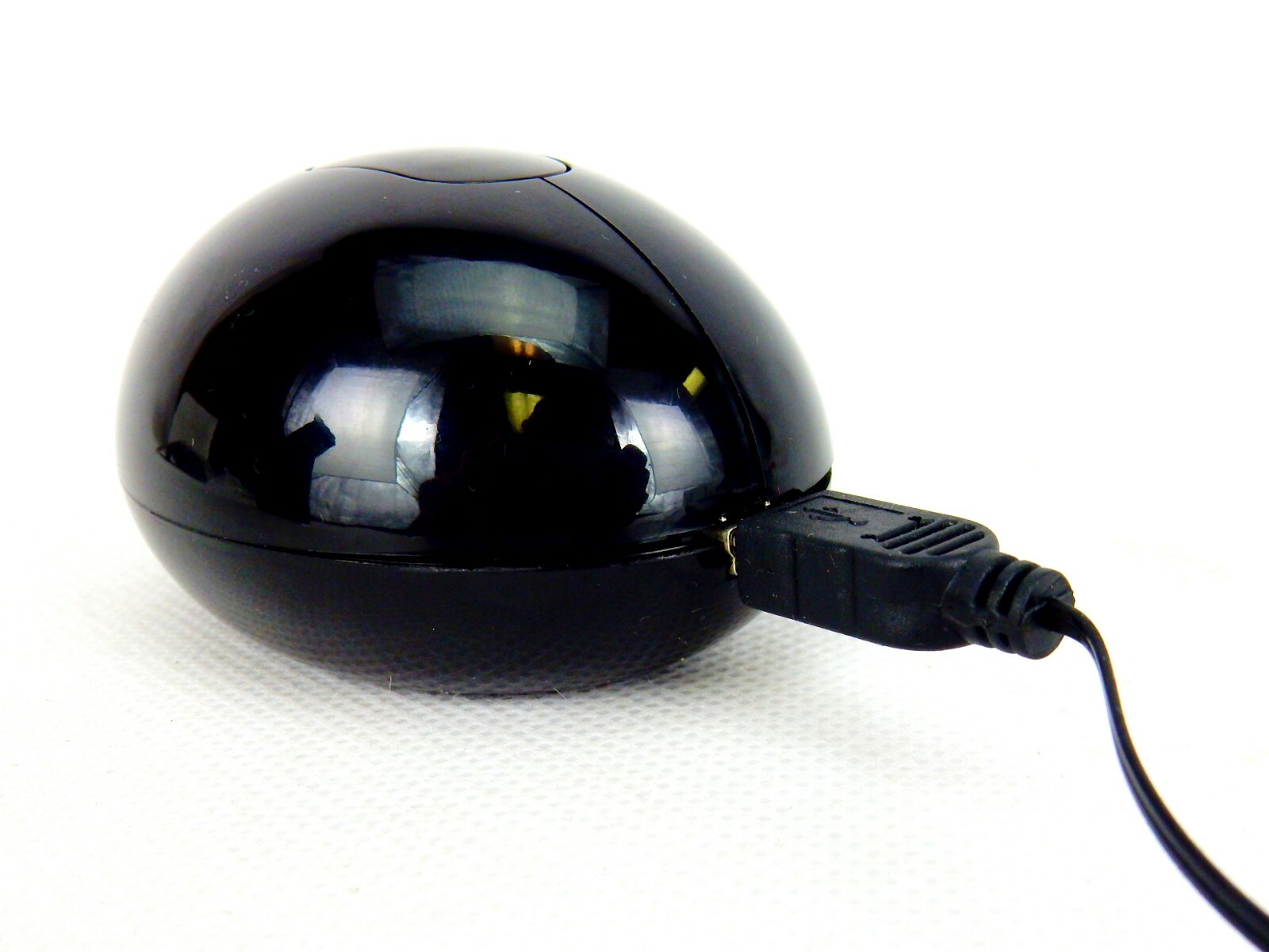 Mini USB Mouse, Retractable Cord, Programmable Button, Black or White, #US1004
