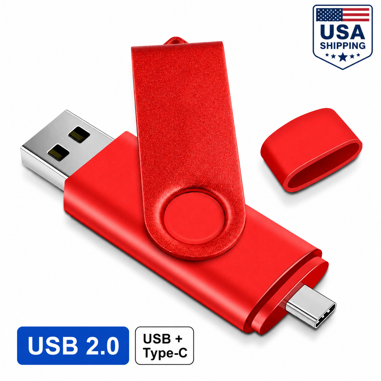 256GB USB Flash Drive USB 3.0 Type-C OTG Memory Stick Laptop Phone