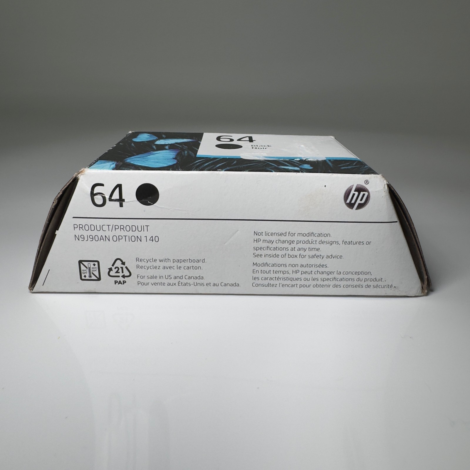 Genuine HP 64 Black Original Ink Cartridge N9J90AN EXP 03/2025 Noir NEW