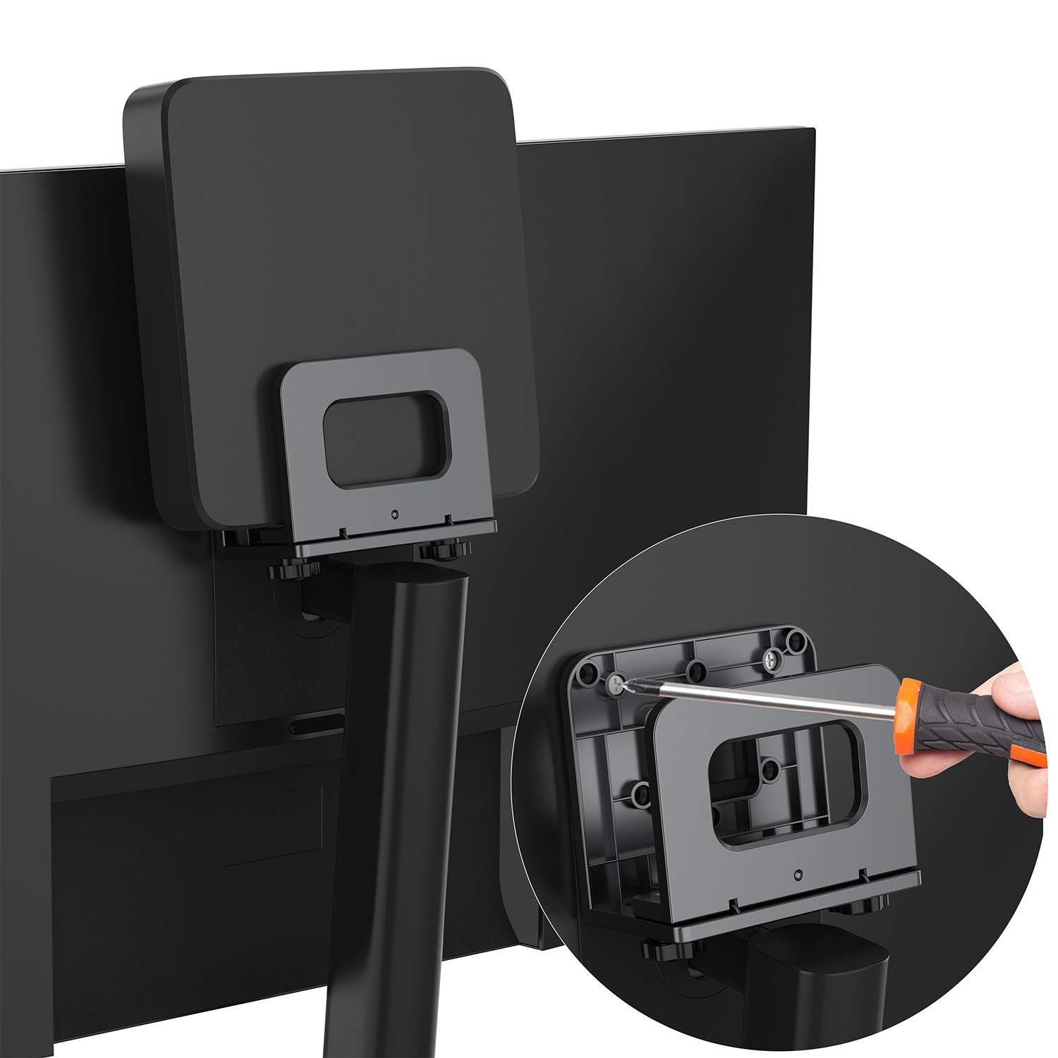 Wall Mount Router Holder, Adjustable Bracket for WiFi Modem/Laptop/Set-Top Box
