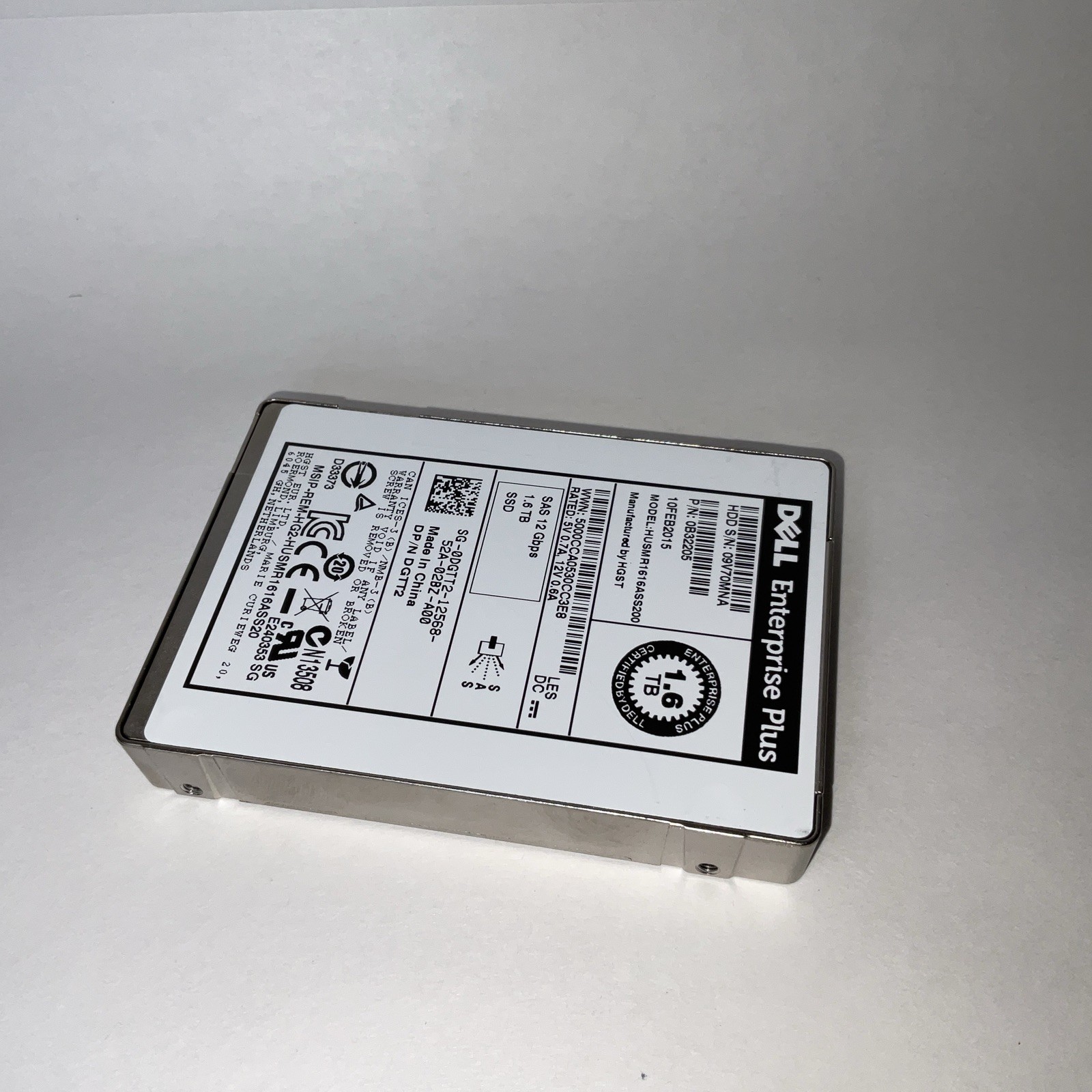 1.6TB DELL Enterprise Plus SSD 98% Or Higher SAS 12Gb/s 2.5″ DGTT2 Drive