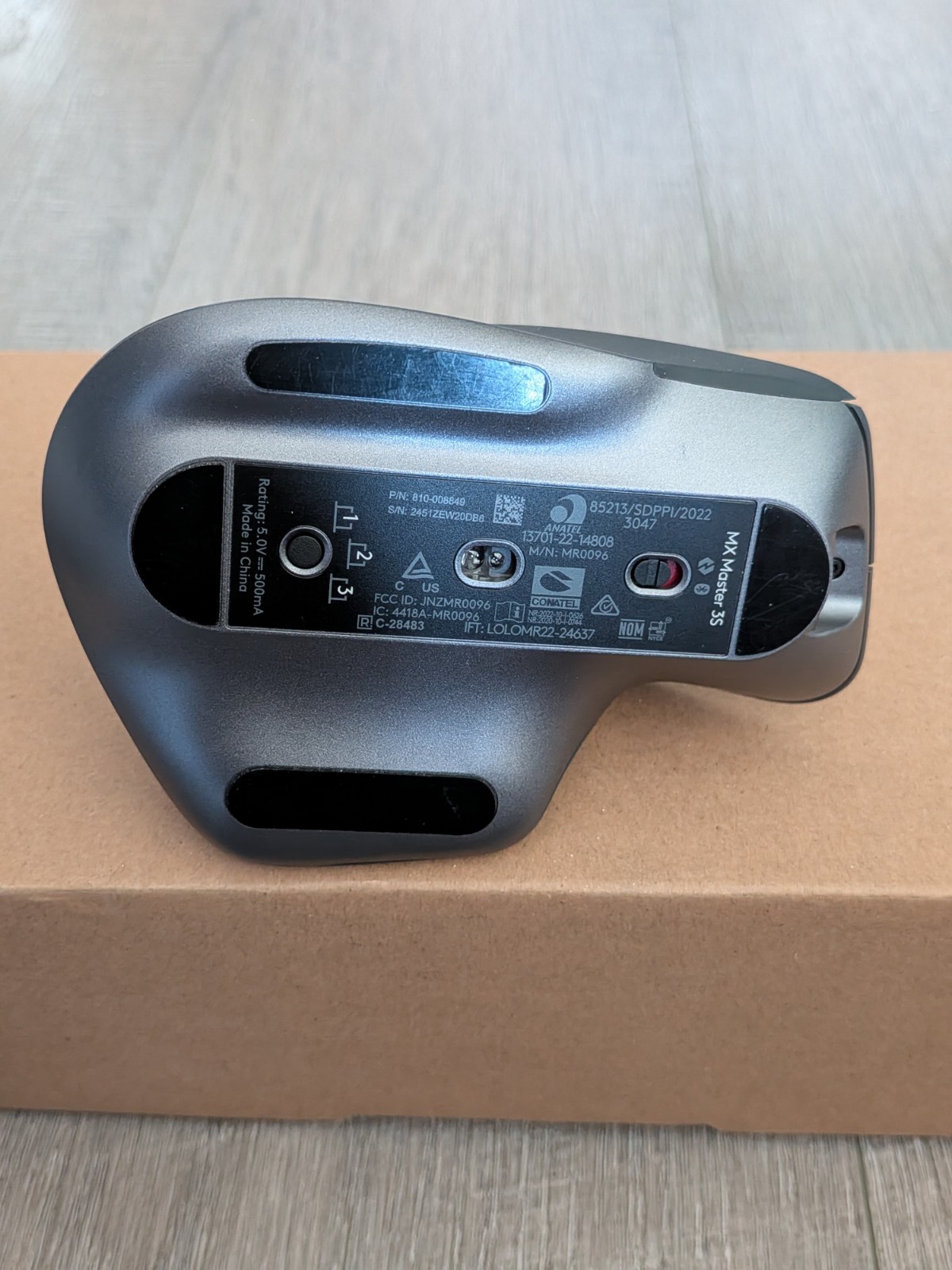 Logitech MX Master 3S Bluetooth Edition Wireless Mouse, No USB Receiver