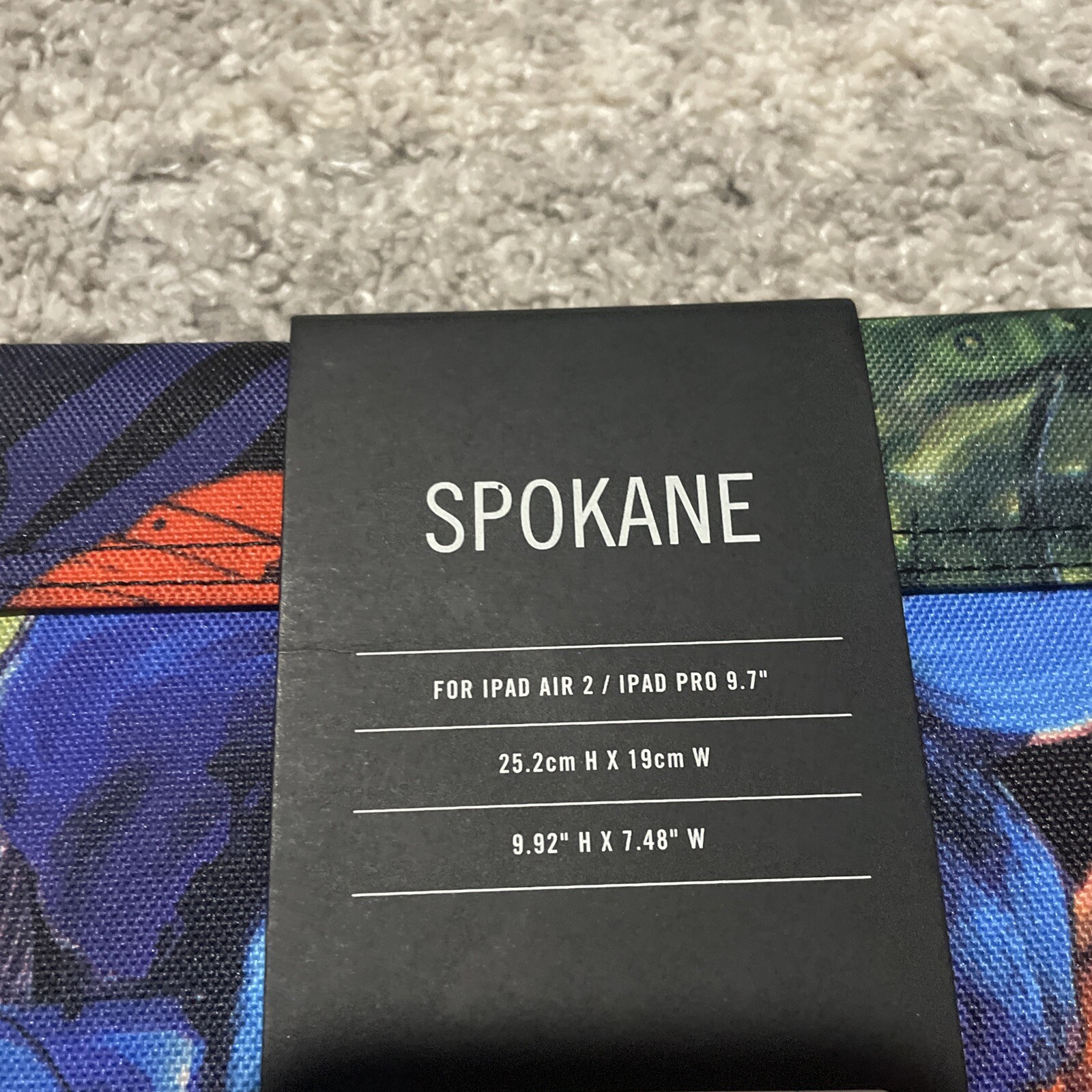 Herschel Supply Co. Spokane Watercolor iPad Air 2 Ipad Pro 9.7″ Case Cover NEW