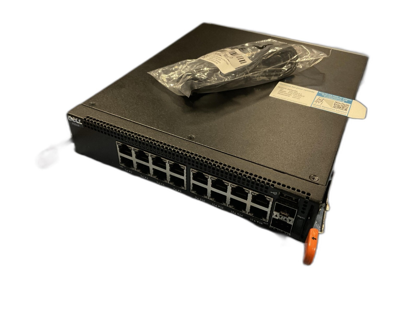 NEW Dell EMC X1018 16x1GbE RJ45 2x1GbE SFP TXG9G