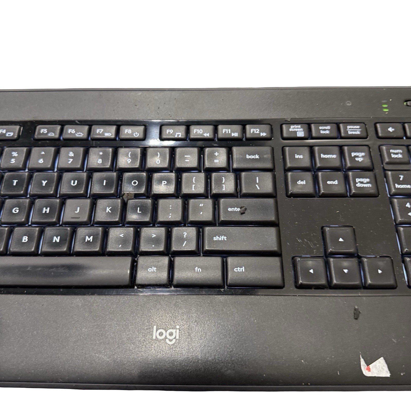 Logitech K800 Illuminated Wireless Keyboard with USB Dongle & Charging Cable