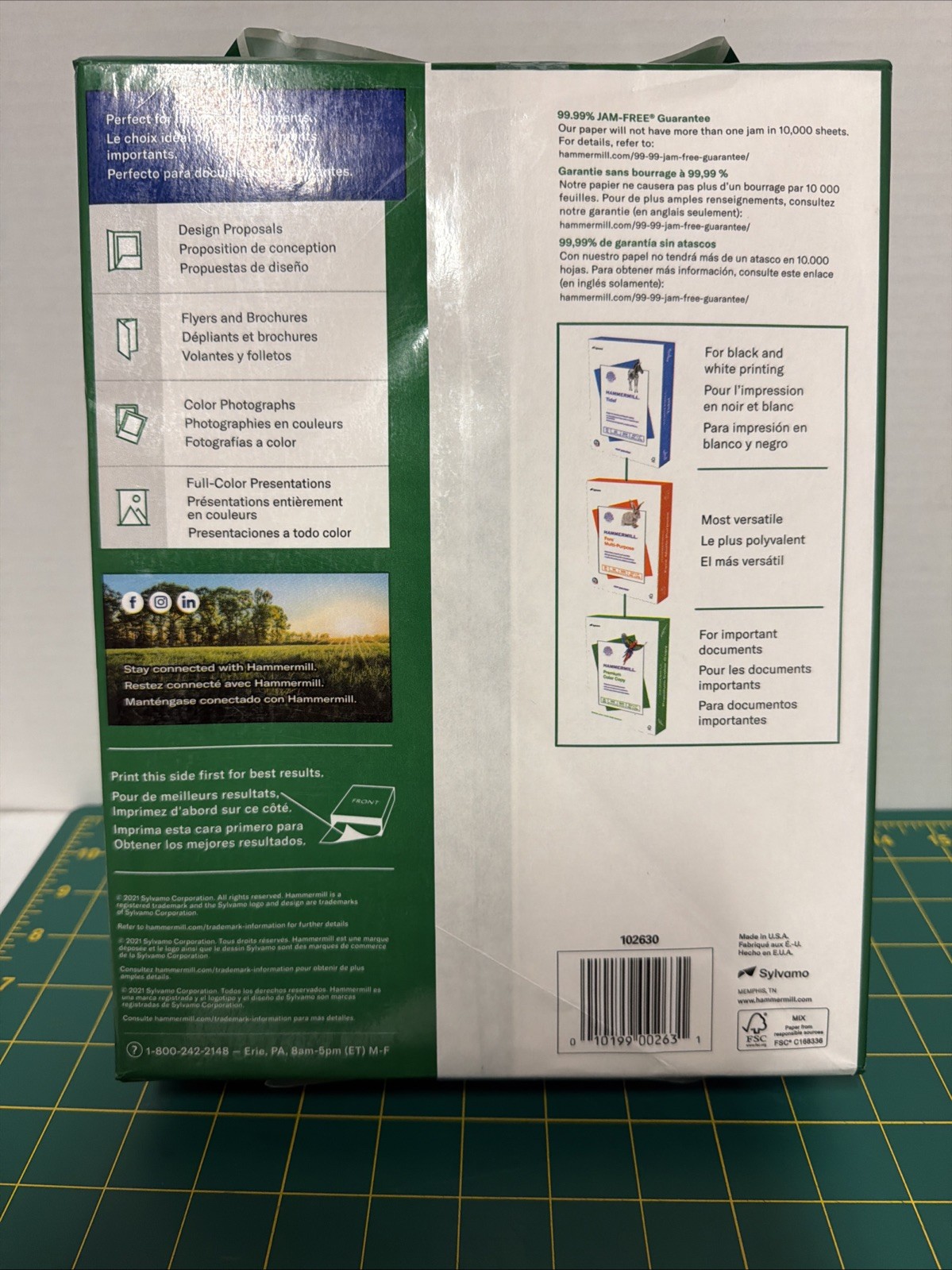 Hammermill Premium Color Copy Paper 100 Bright White 32lb 8.5 x 11 500 Sheets