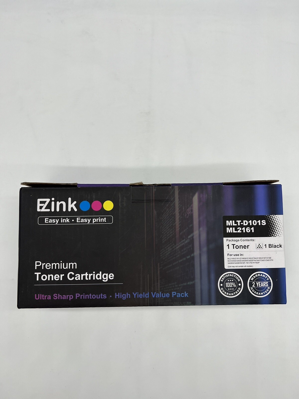 NEW EZ INK MLT-D101S ML2161 Toner Cartridge 1 Pack Only Black Color