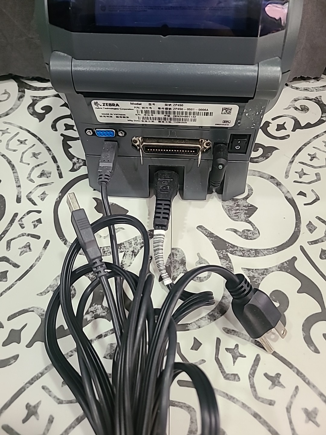Zebra ZP450 Direct Thermal Shipping Label Printer USB + Ethernet