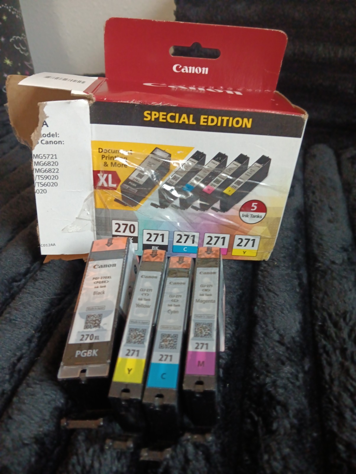 Canon 270XL 271 Combo Ink Cartridges See Description