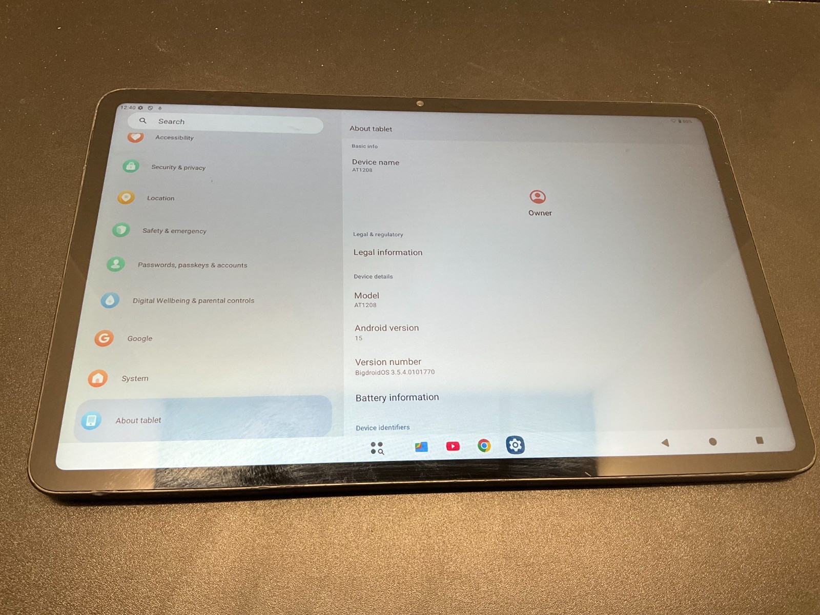 Azeyou Tablet 11 inch Android 15 Tablets 20GB RAM 128GB ROM, 8000mAh