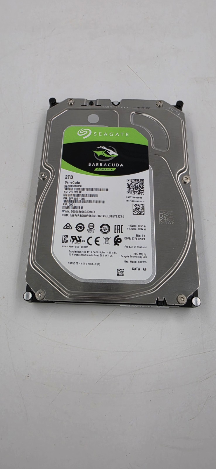 Tested GOOD Seagate BarraCuda ST2000DM008 2TB SATA 3 3.5″ HDD Hard Disk Drive
