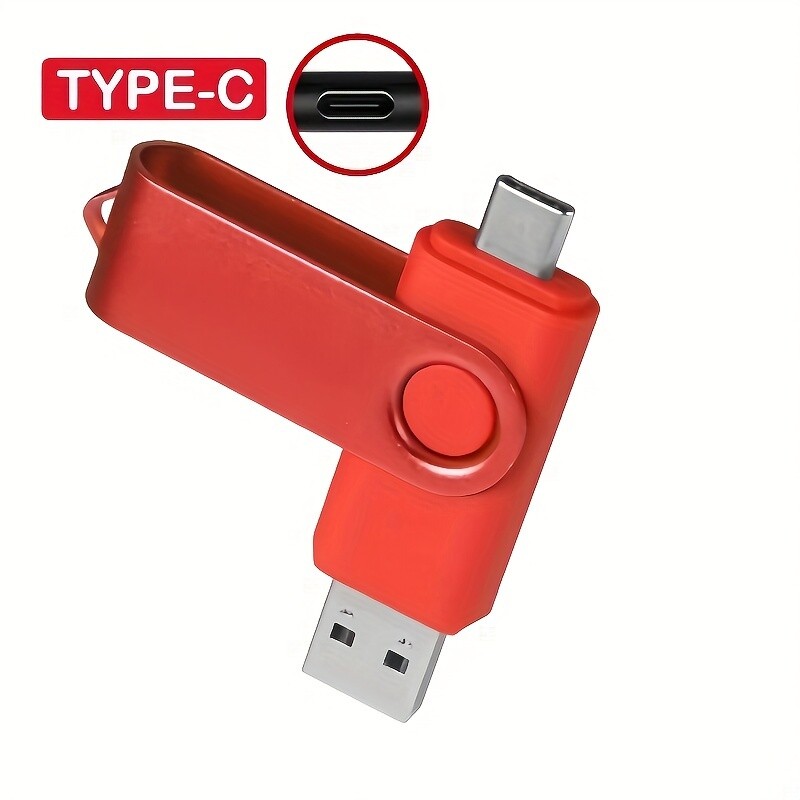 256GB Type C USB 2.0 Flash Drive OTG Memory Stick Thumb Drive 2-in-1 Pen Drive