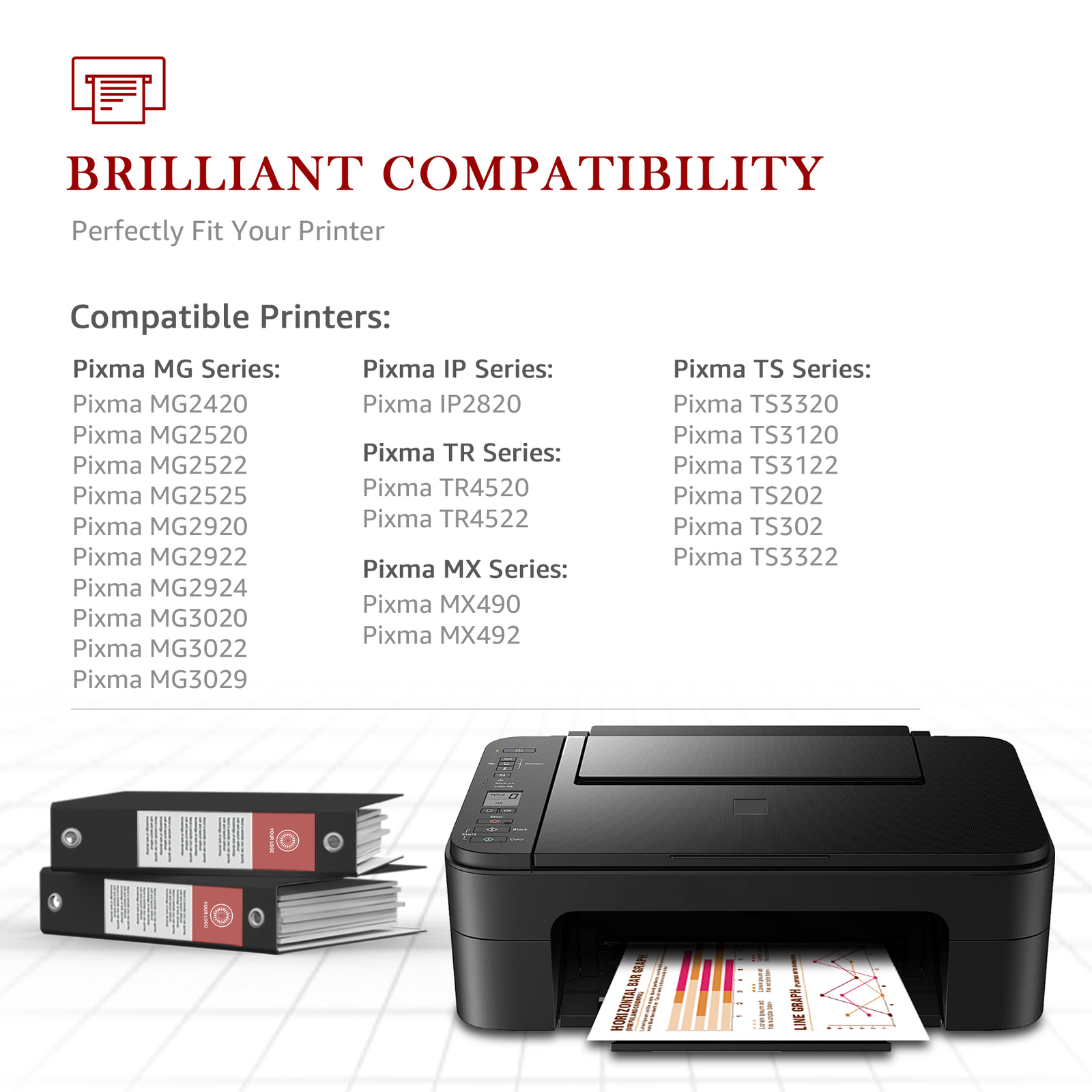 PG-245XL CL-246XL Ink Cartridge for Canon PIXMA MG2522 MG2520 TS3122 MX490 MX492