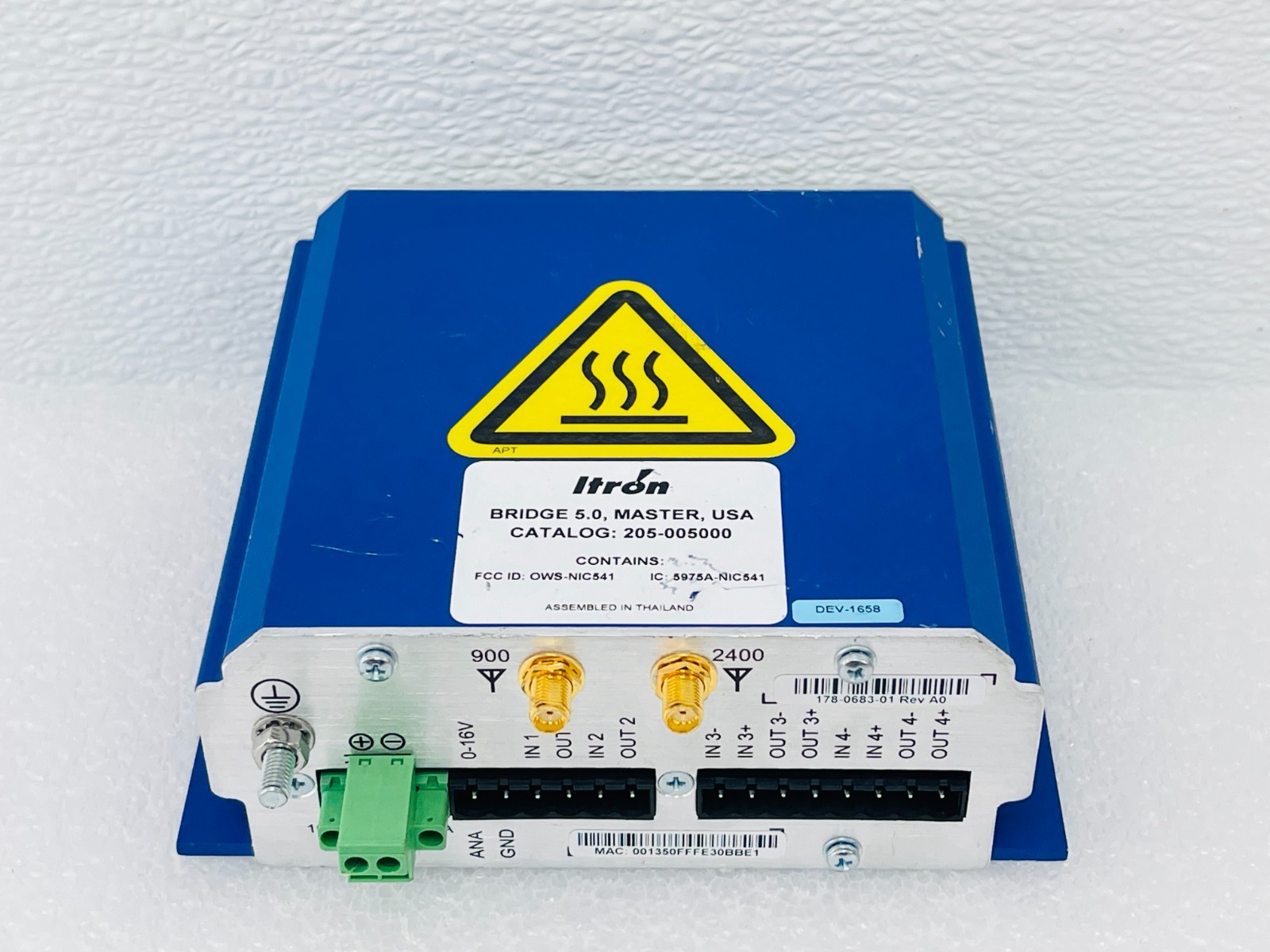 USED – Itron Bridge 5.0 Master 205-00500 With Free Shipping – 30 Days Warranty