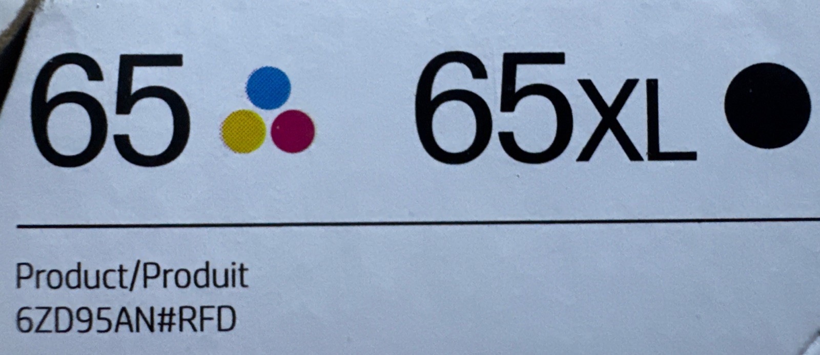 HP 65XL Black & 65 Tri-Color Ink Cartridges 6ZD95AN N9K01AN N9K04AN Exp 2027 OEM
