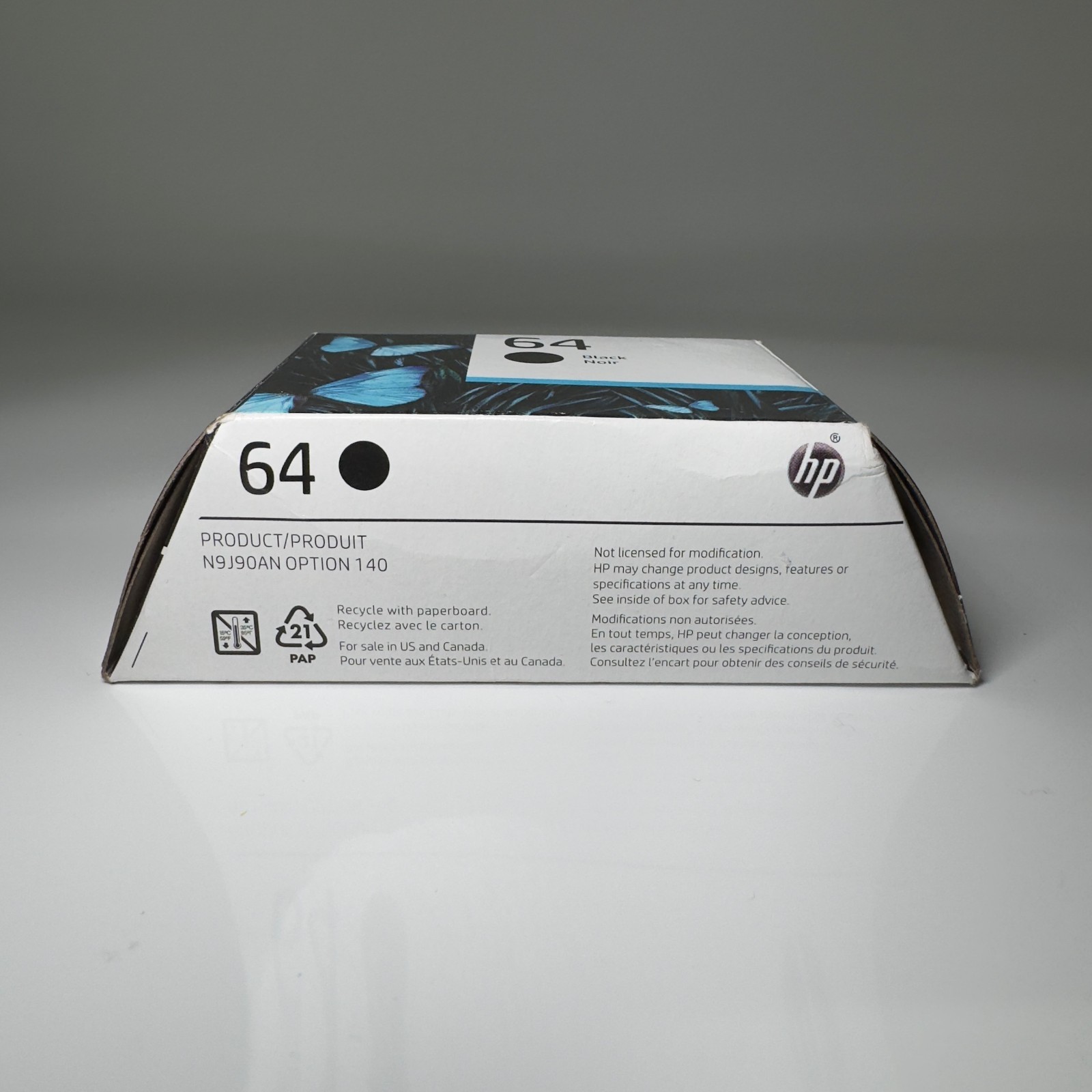 Genuine HP 64 Black Original Ink Cartridge N9J90AN EXP 03/2025 NEW