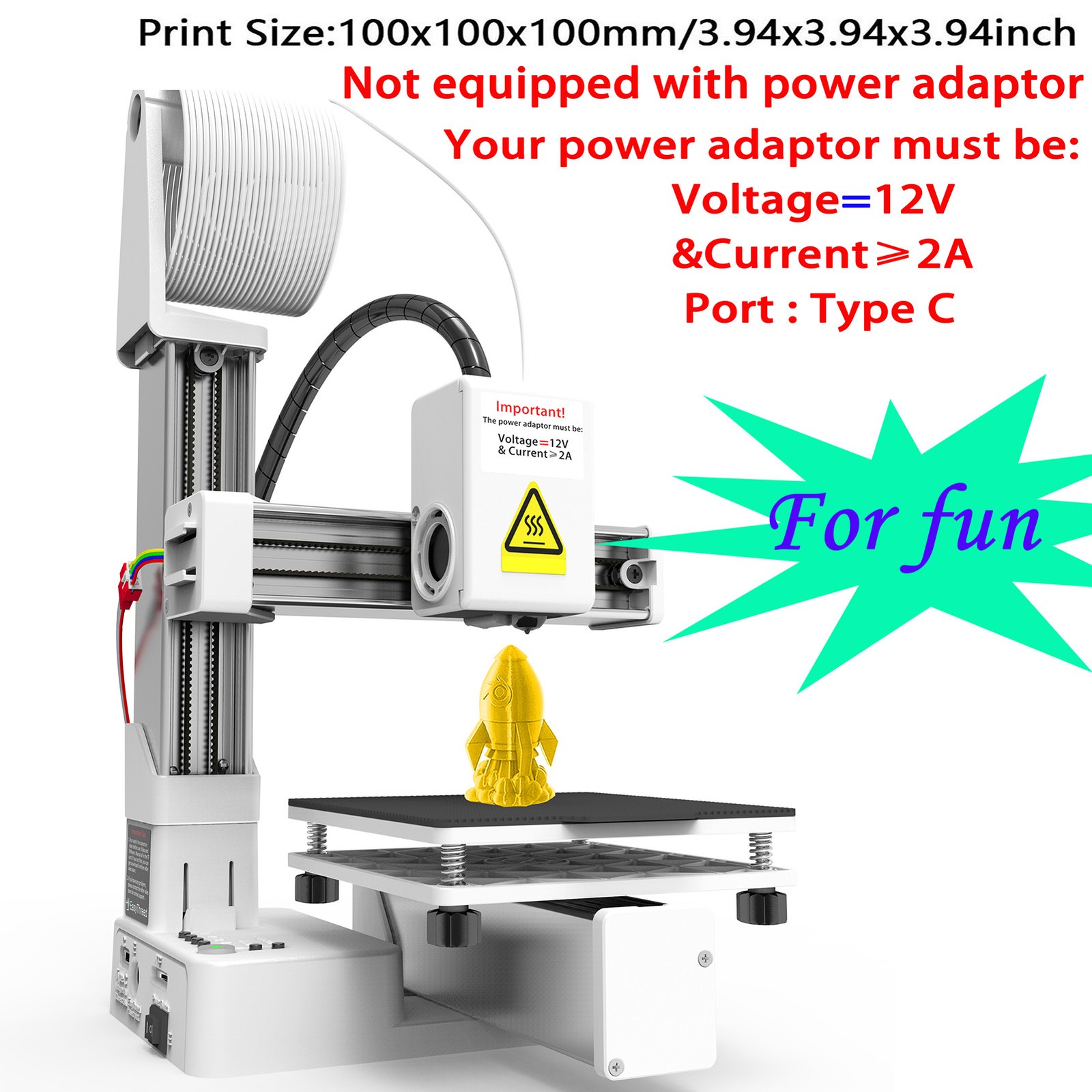 EasyThreed K10 3D Printer Mini Desktop Printing Machine For Kids URRA