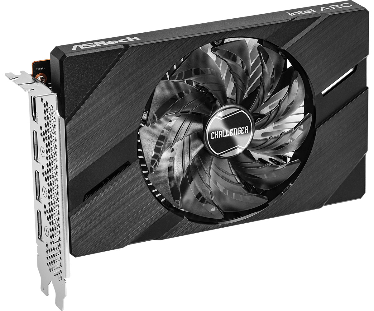 ASRock A380 CLI 6GO Intel Arc A380 Challenger ITX 6GB GDDR6 OC Graphics Card