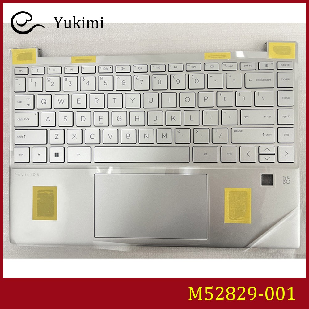 M52829-001 FOR HP 13-BE C Shell Backlit Keyboard Fingerprint Hole Touch
