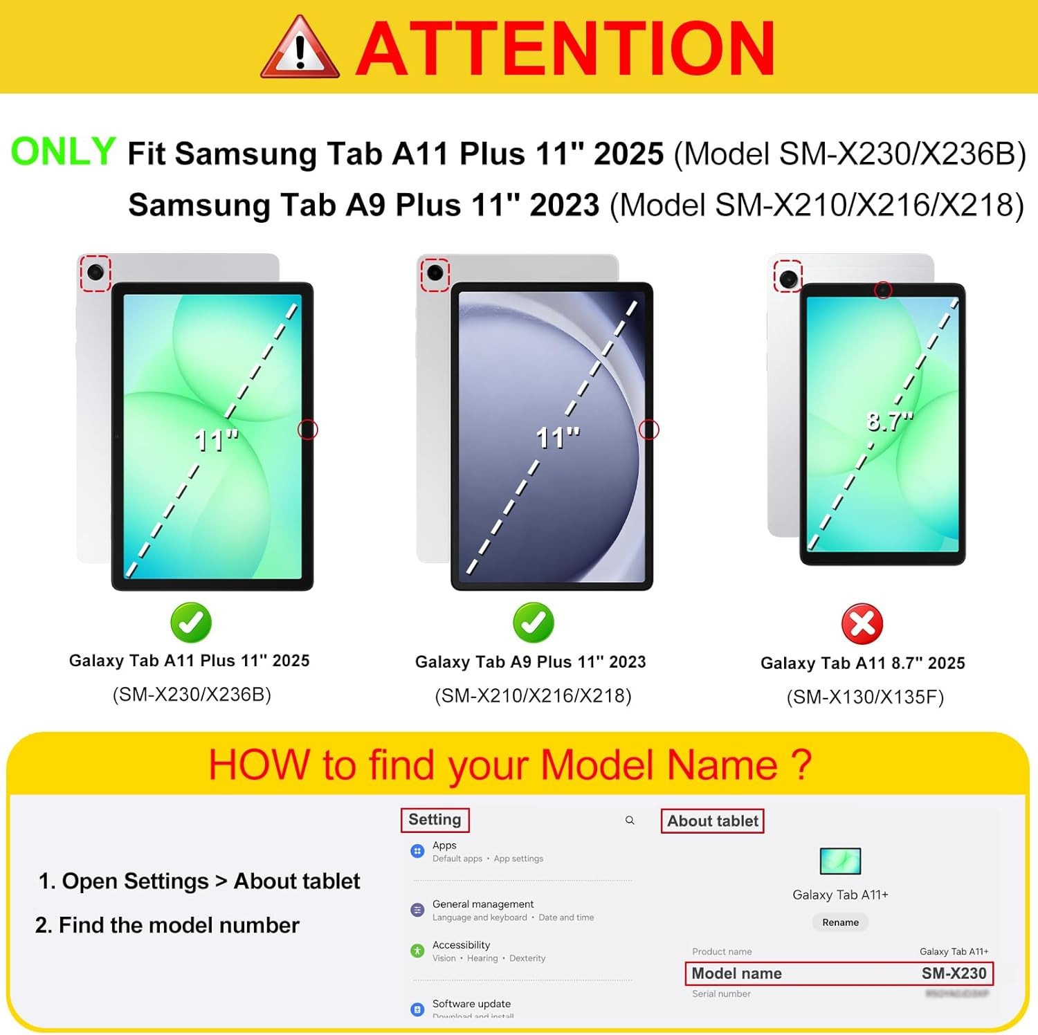 [2 Pack] Screen Protector for Samsung Galaxy Tab A9 Plus/A9+ 5G 11 Inch 2023