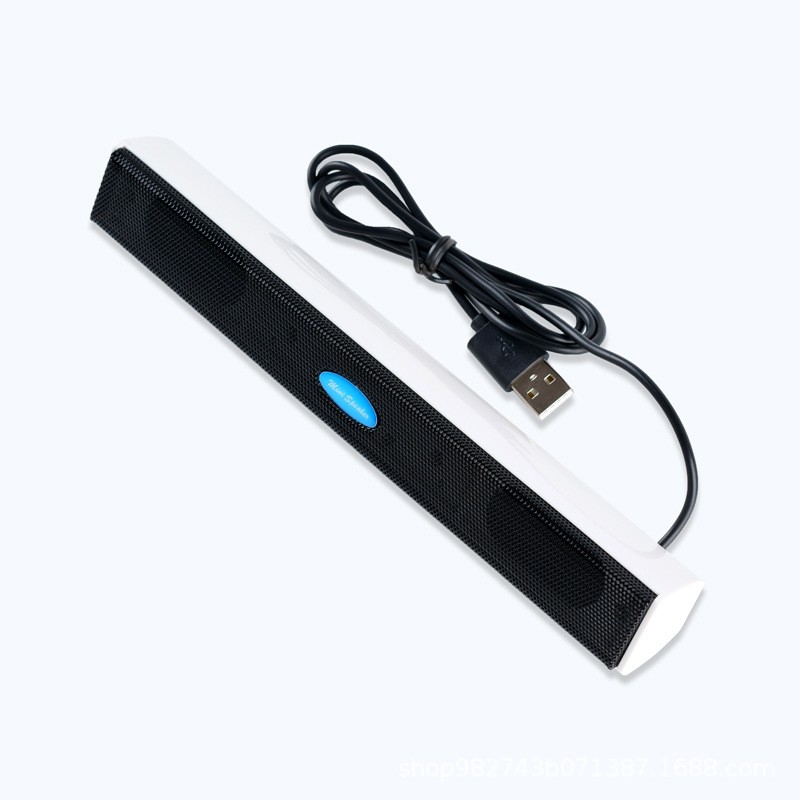 USB Wired Computer Speakers Soundbar 2.0 Stereo Bass Sound for Desktop PC Laptop