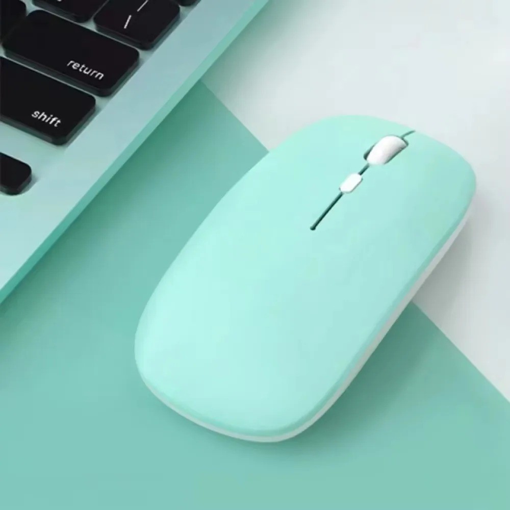 Silent Bluetooth Wireless Mouse Rechargeable Slim Optical Mice for iPad Laptop