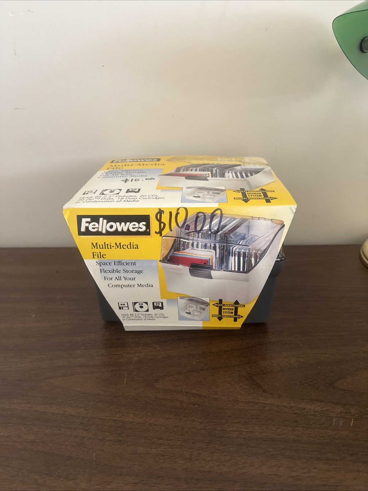 Vintage Fellowes Computerware 88 Disk File For 3.5″ 20CDS,20Zip Disks 18 Data