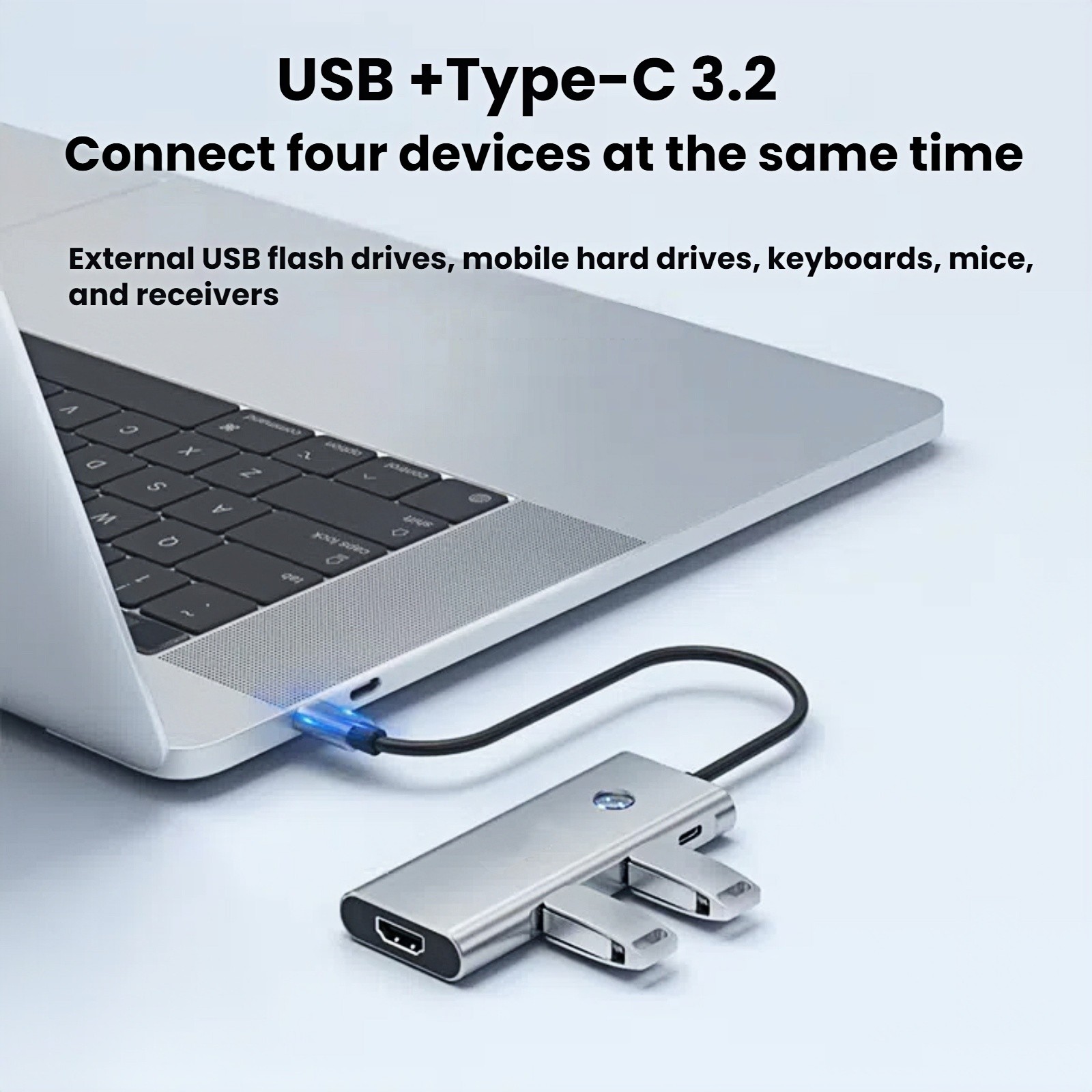 USB-C Docking Station with 4K HDMI,100W PD&10Gbps USB Data Ports For Laptop Ipad