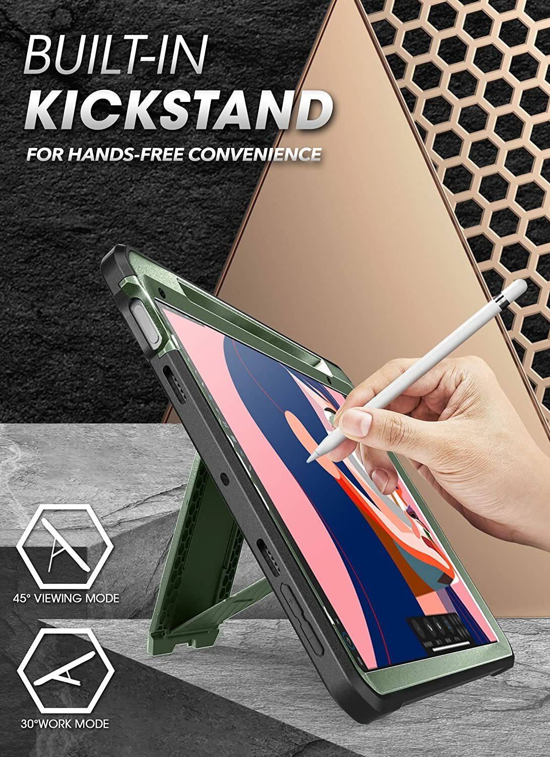 For iPad Mini 7 / iPad Mini 6 (8.3 inch) SUPCASE Multi-Layered Case Screen Cover