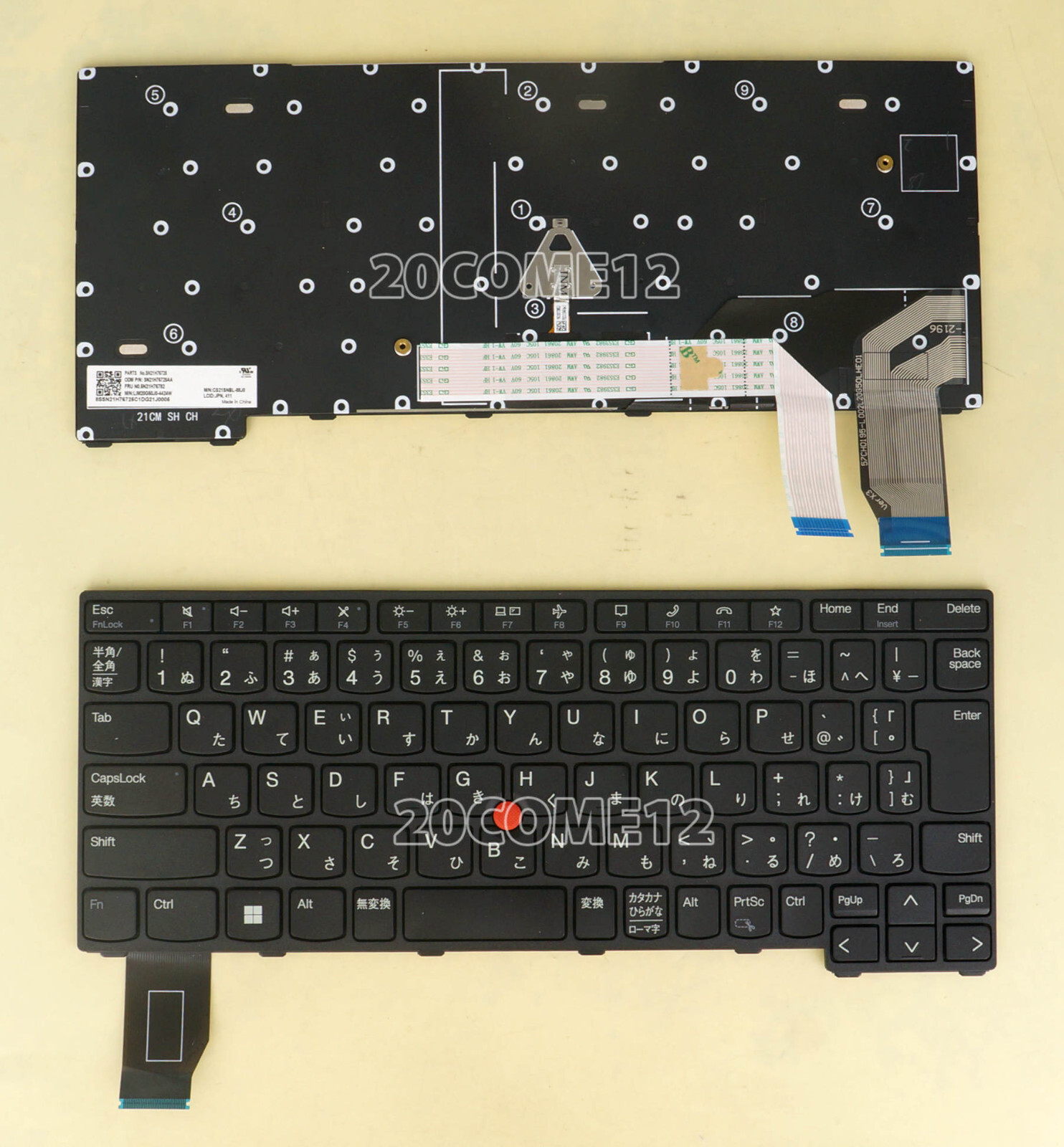 New for Lenovo Thinkpad X13 Gen 3 21CM 21CN keyboard no Backlit Japanese キーボード