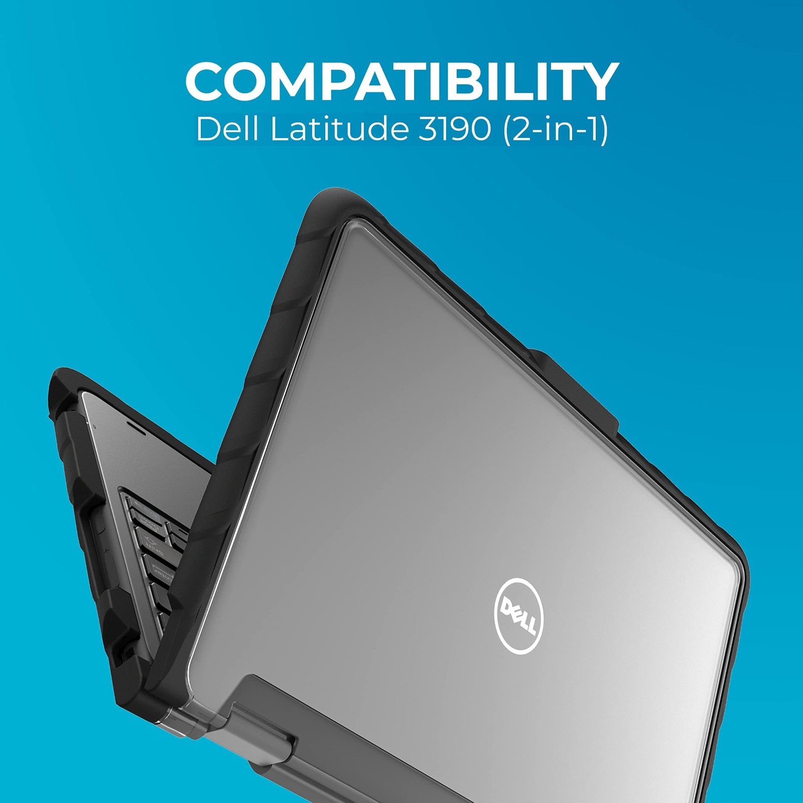 Custom DropTech Case for Dell Latitude 3190 11″ 2-in-1 – Drop Tested, Rubberized