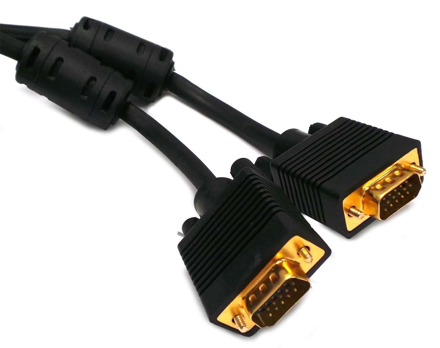 75FT 75 FT Gold Plated SVGA SUPER VGA Monitor Male – Male Cable CORD FOR PC TV