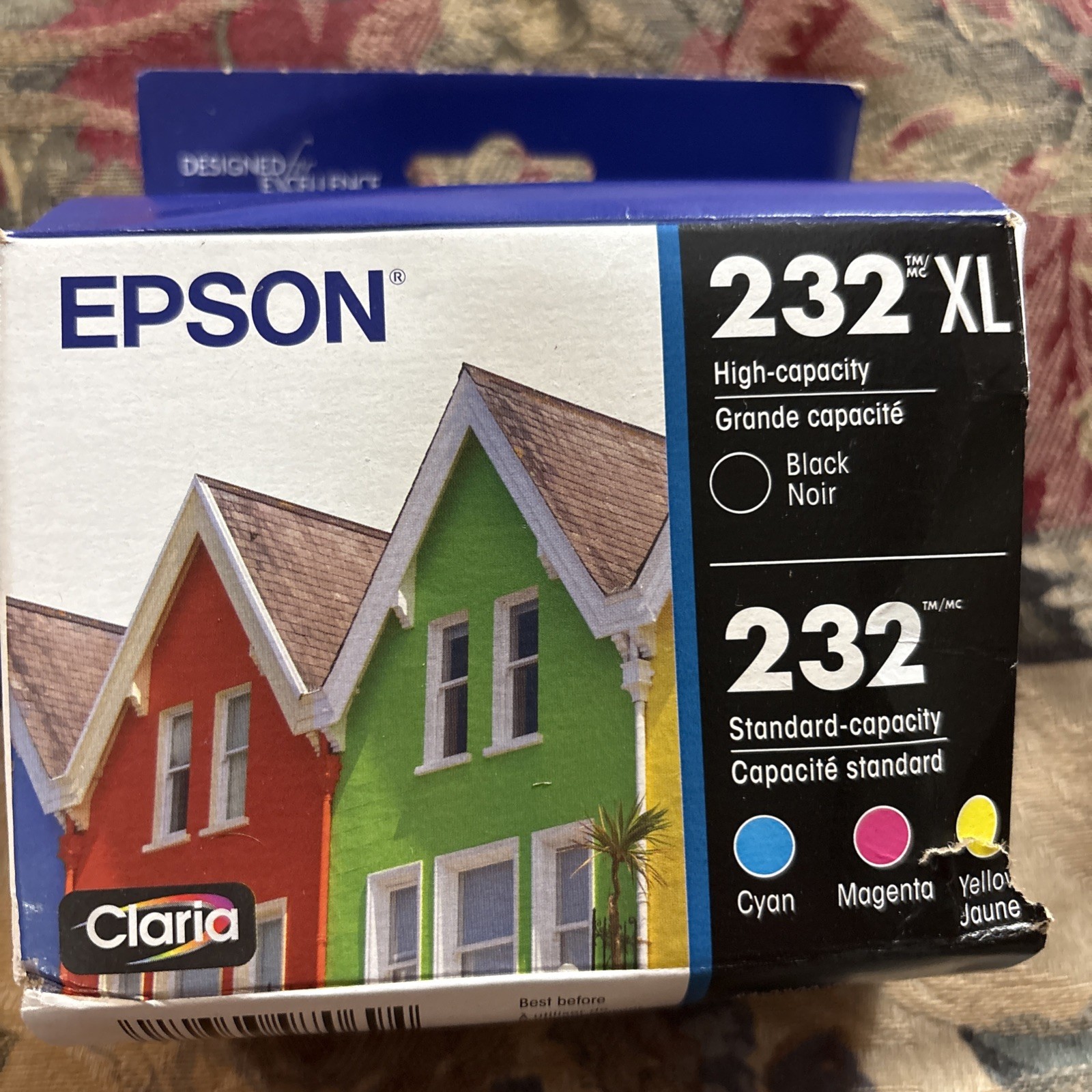 Epson 232XL Black & 232 Color Ink Cartridges T232XL-BCS Exp 04/2029 OEM 0694