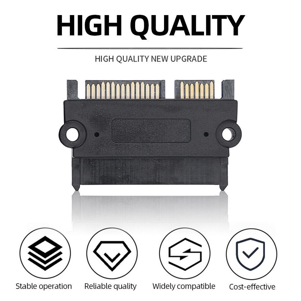 SATA 22P 7+15Pin Male Plug to SATA 22Pin 7+15P Female Jack Adapter Convertor 10X