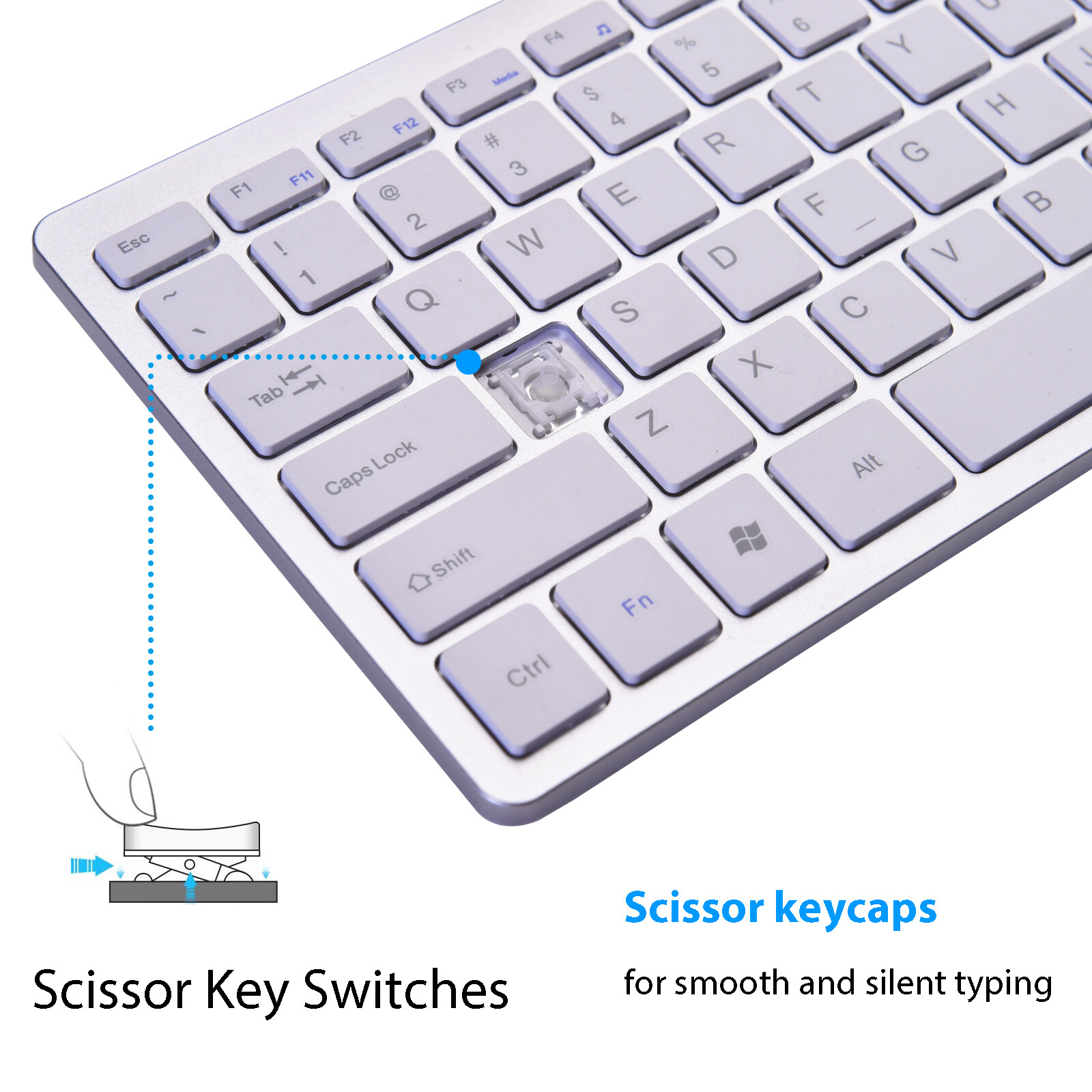 Mini USB Slim Wired 78 Keys Small Super Thin Compact Keyboard for Desktop Laptop