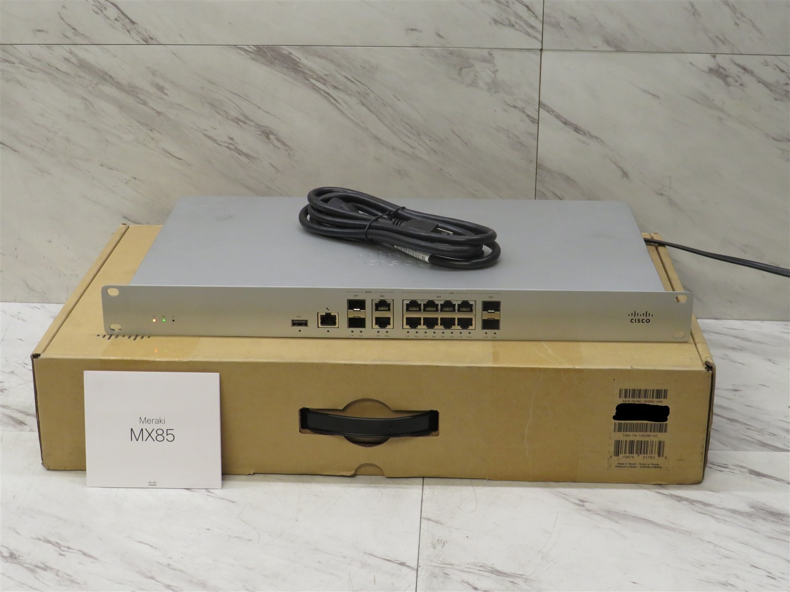 Cisco Meraki MX85-HW ROUTER/SECURITY APPLIANCE *UNCLAIMED*