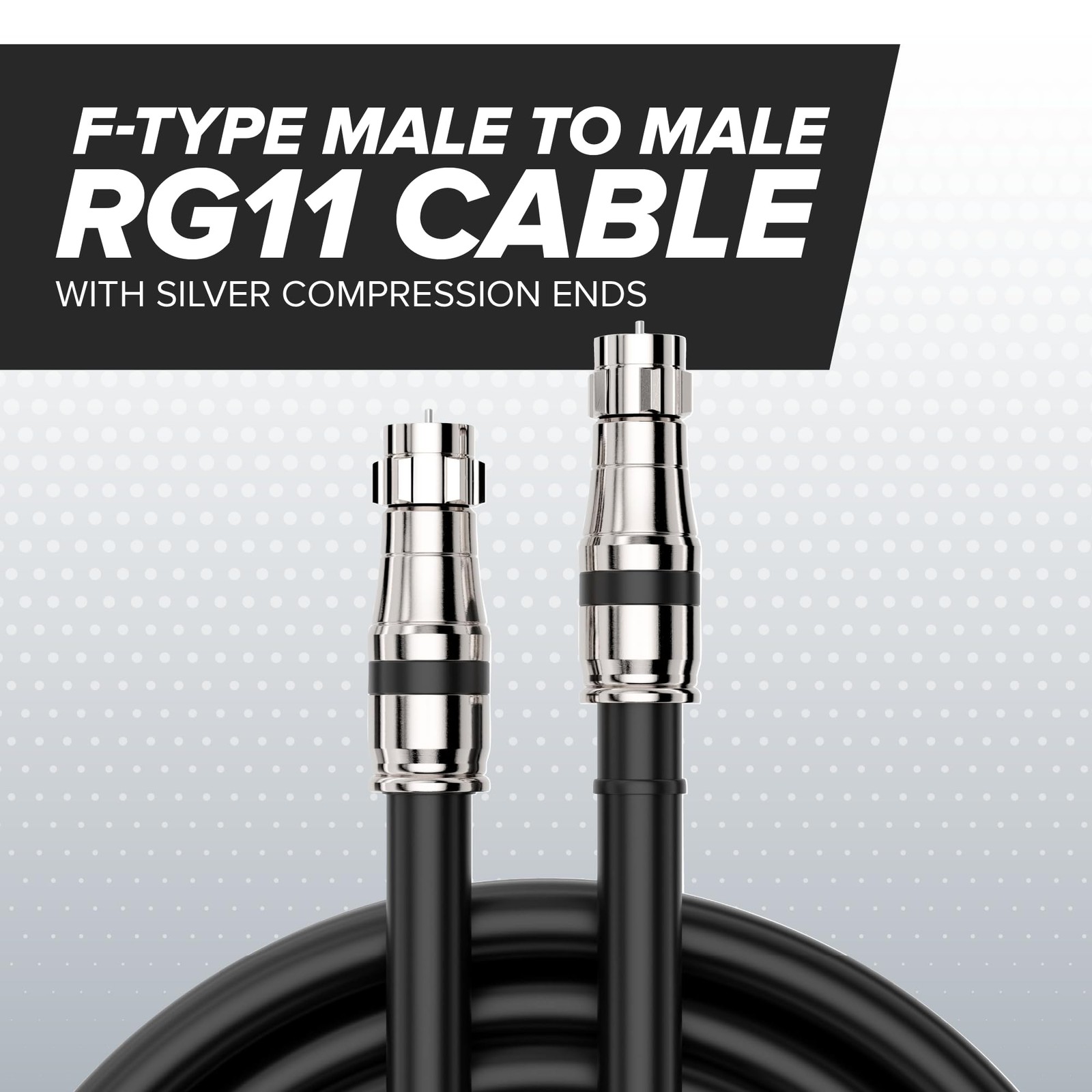 THE CIMPLE CO Coaxial Cable, 40 FT, RG11, Indoor/Outdoor, Dual-Shield, High Spee
