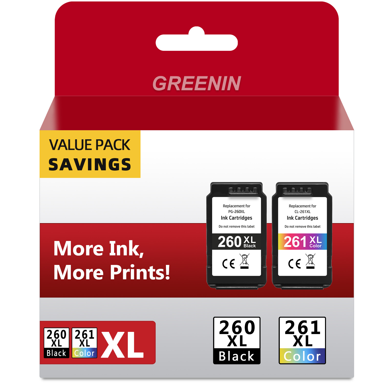 PG-260XL CL-261XL Ink Cartridge for Canon Pixma 260 261 TS6420 TS6420a TR7020a