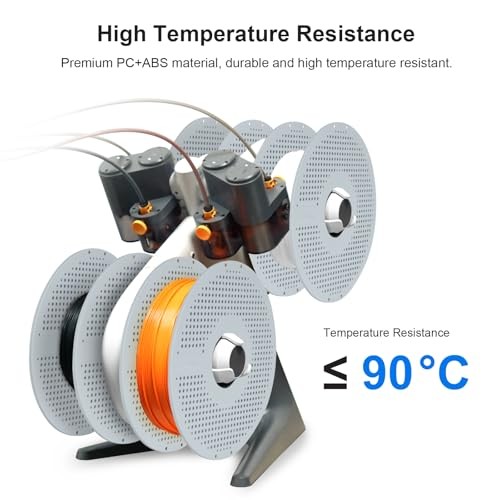 Reusable Filament Spool, Detachable & Easy to Use, High Strength & 1 Pack Grey