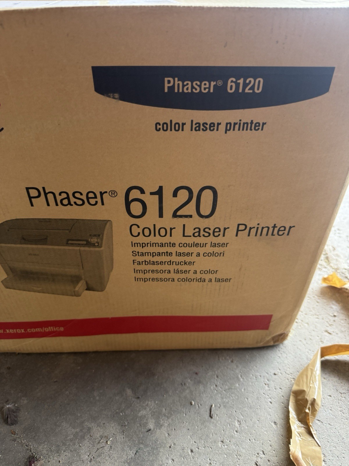 Xerox Phaser 6120 Color Laser Printer New Open Box Original Packaging