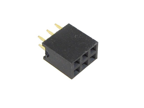 2×3 6-Pin 2.54mm 0.1″ Female Header – Pack of 20