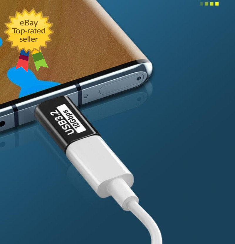2 Pack USB C Extender USB C Port Cable Adapter Type C Male to USBC Female