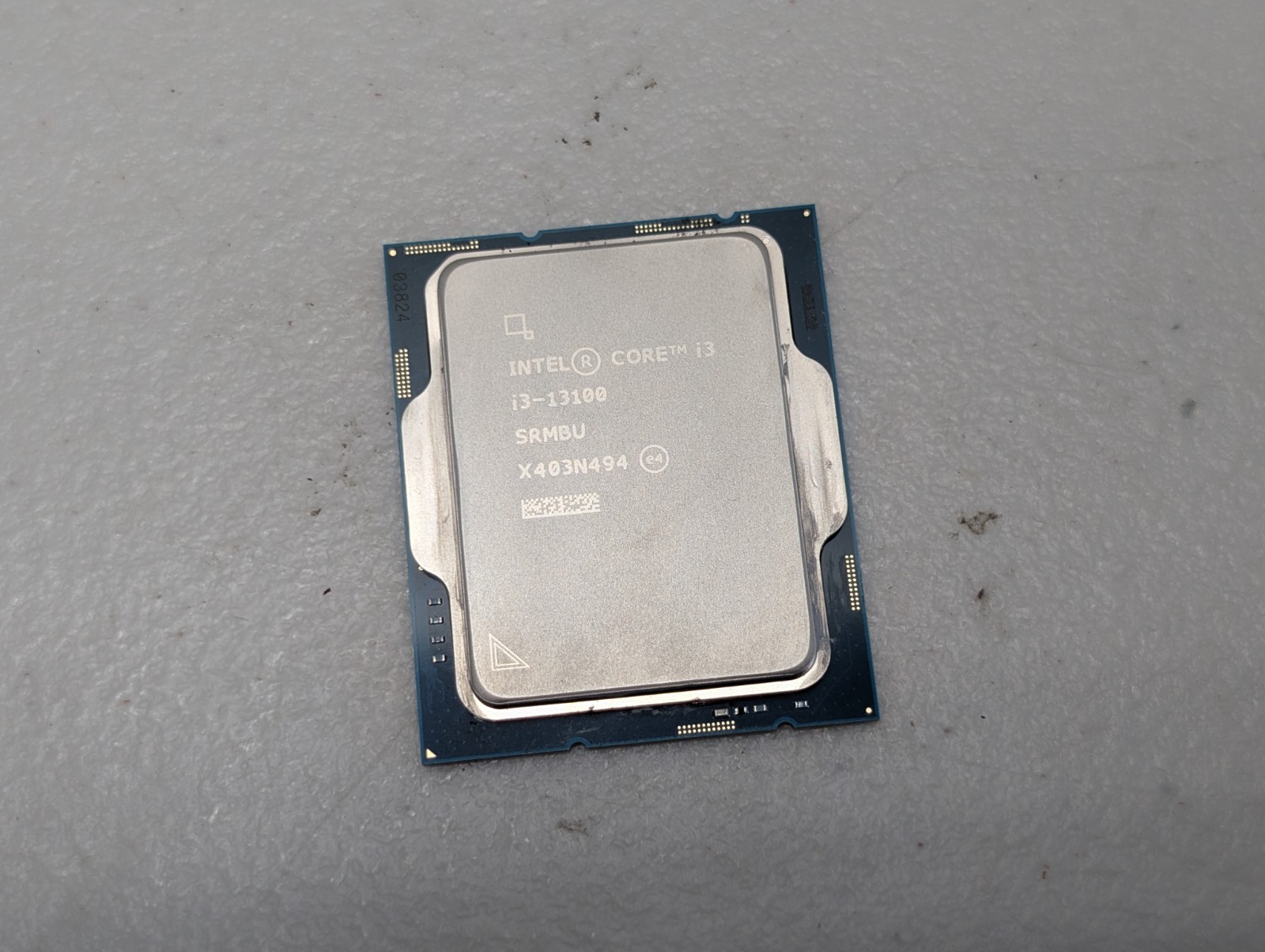 Intel Core i3-13100 CPU SRMBU 3.40GHz (Turbo 4.50GHz) LGA-1700 Desktop Processor