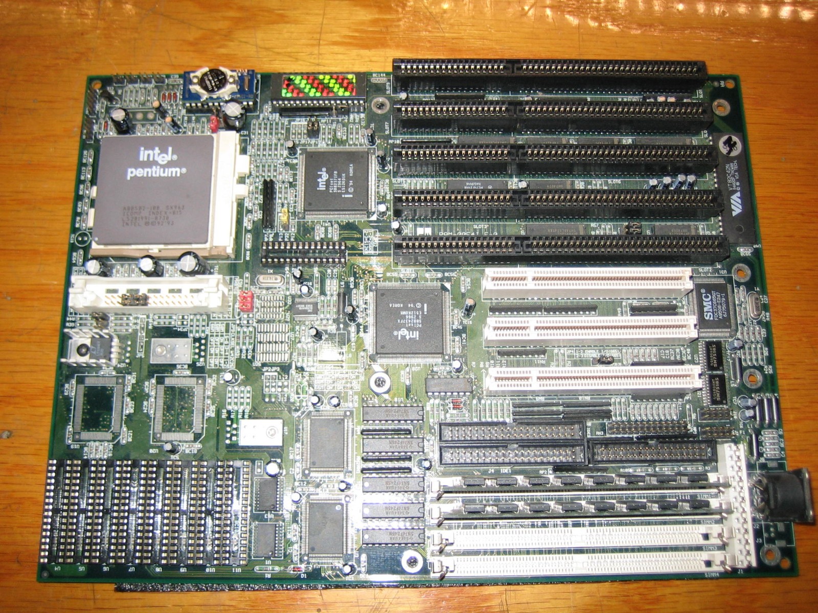 DTK PAM-0054I E-0 Socket 7 Pentium 100MHz Motherboard 32MB RAM Tested 100%