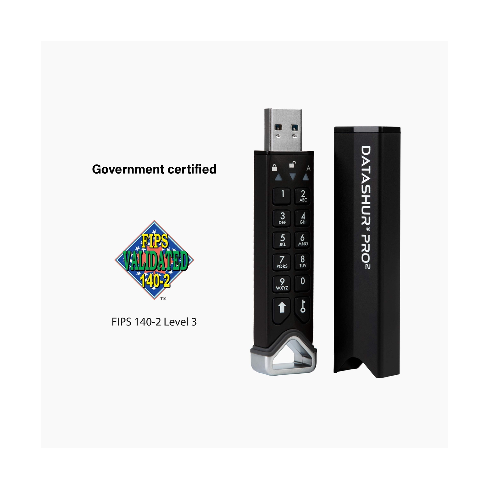 datAshur PRO2 64 GB Secure Flash Drive FIPS 140-2 Level 3 Certified