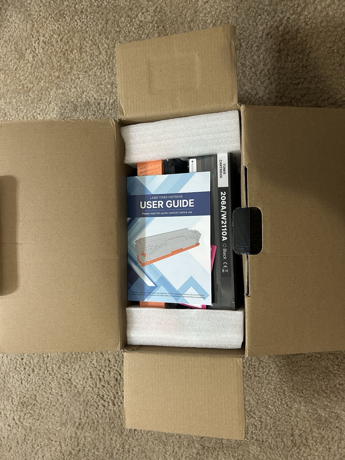 (4) PACK TONER CARTRIDGES 206A, NEW IN BOX, FREE SHIPPING