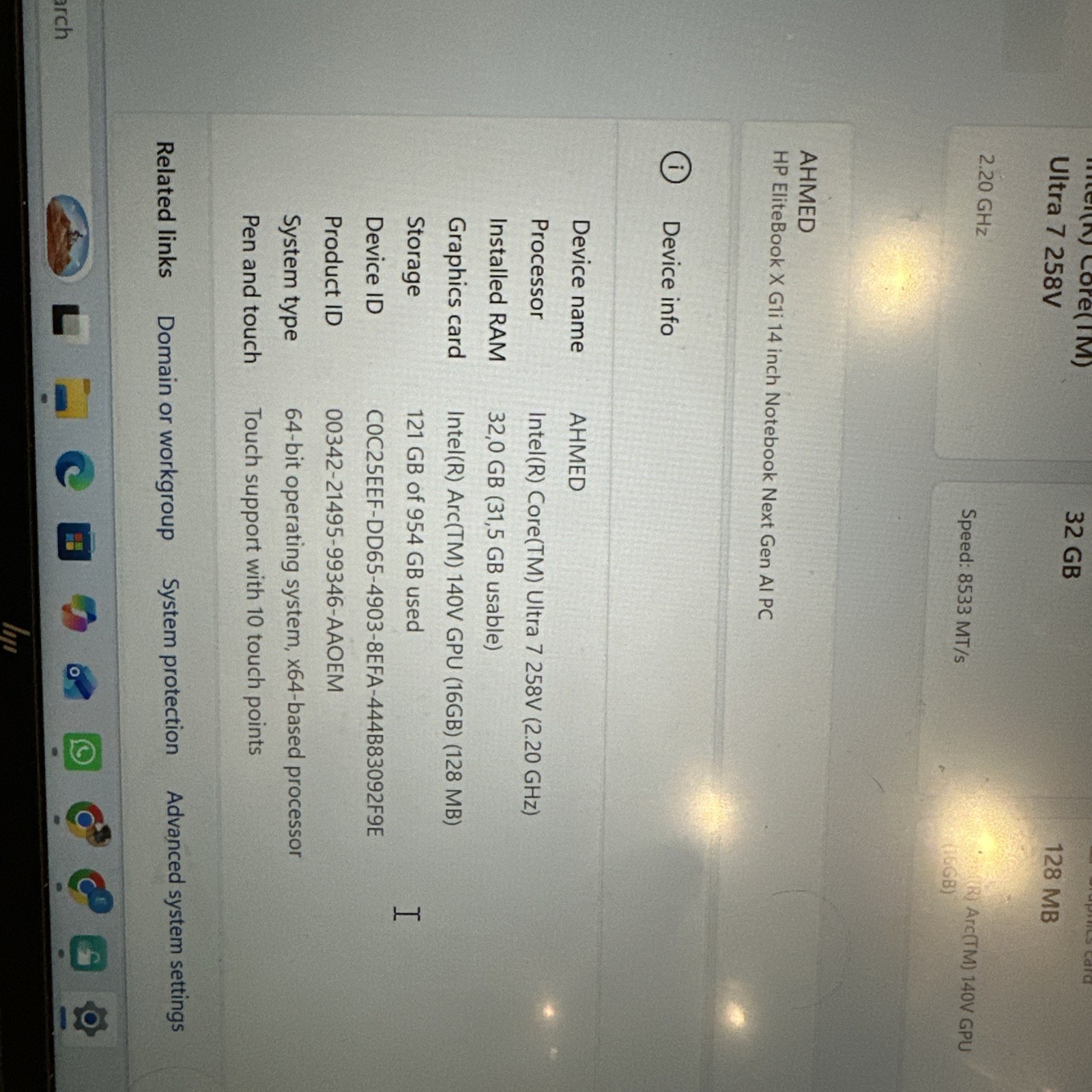 HP EliteBook X G1i 14″ Notebook Next Gen AI PC Intel Ultra 7 258V 4.8 GHz : Inte