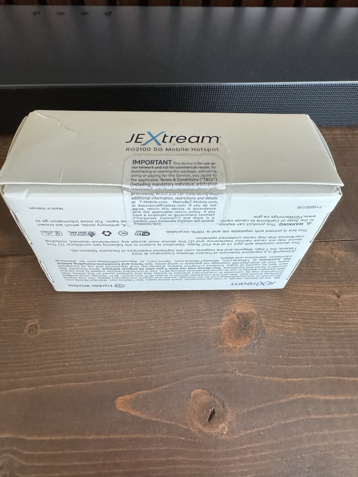 JEXtream RG2100 5G Portable Wi-Fi T-Mobile Hotspot