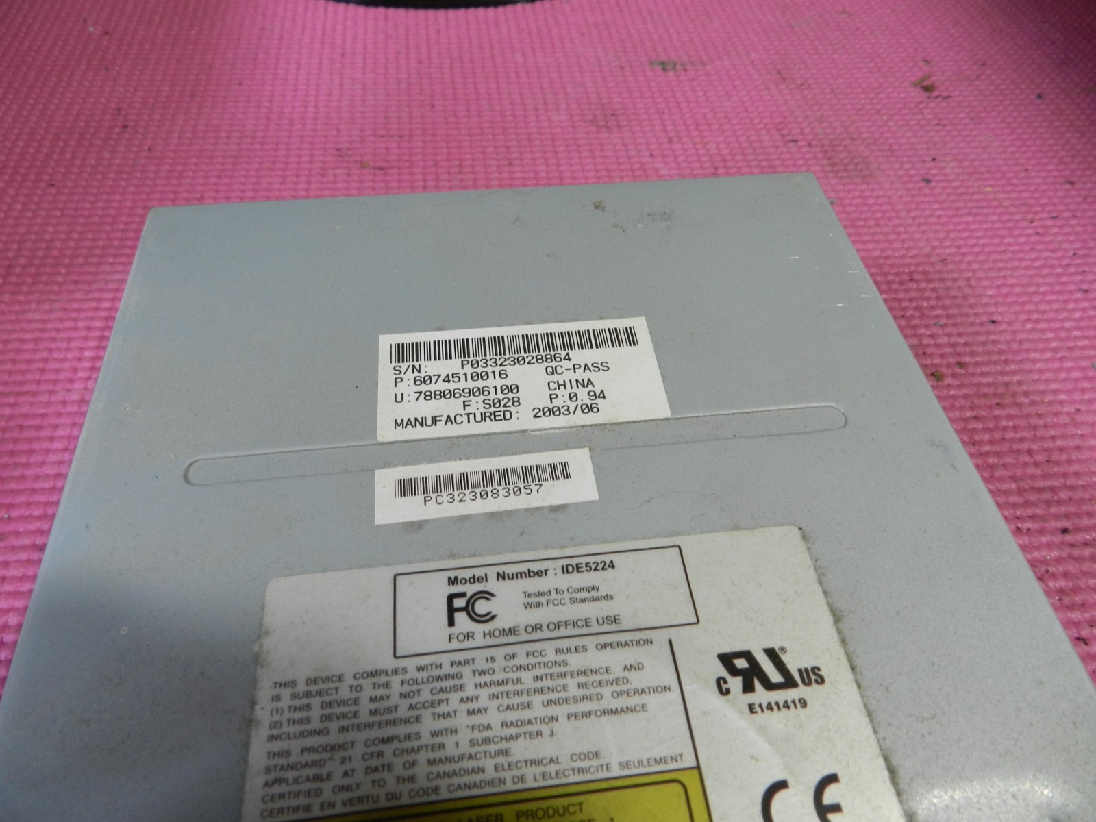 Top-G Internal Top Glory E5224 52X Max IDE CD/RW VINTAGE working see video